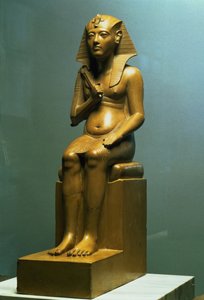 Estátua sentada de um faraó, New Kingdom